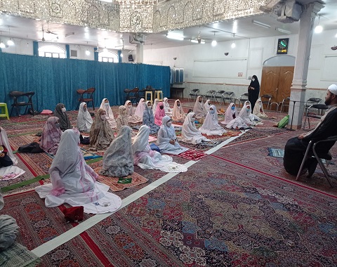 حضور دانش آموزان پایه سوم در مسجد الغدیر